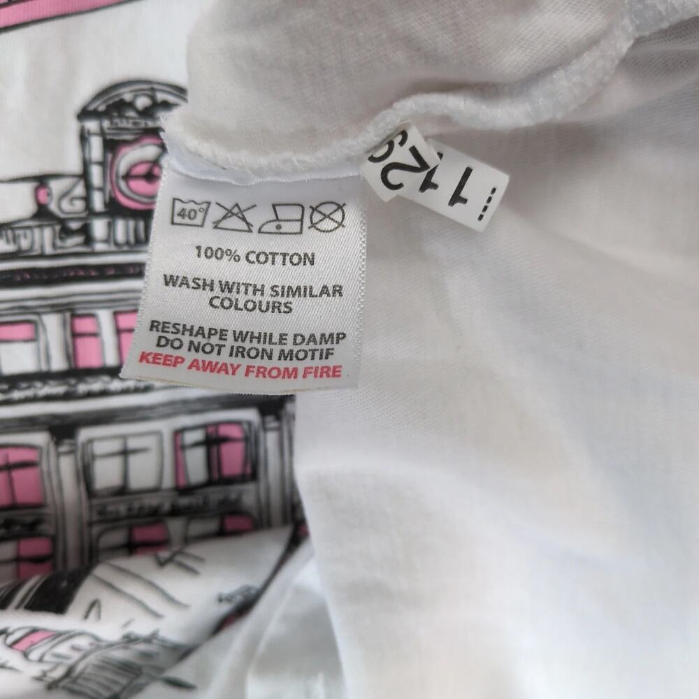 Traditional Craftwear Belfast Ireland V-Neck T-Shirt Women's XXL White Short Slv - Picture 3 of 10